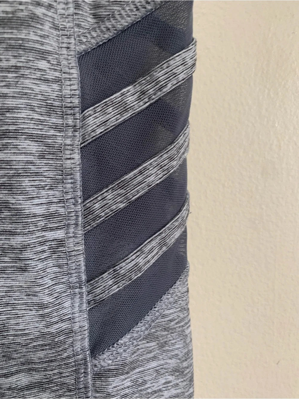 Justice Active Gray Performance Leggings with Dark Heather Detail